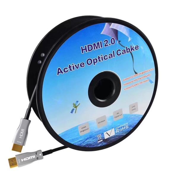 HDTV cable 2.0 Without chip 2.0V 4K*2K 18 Gbps Fiber Optic PVC HDTV 4k@60Hz 5M