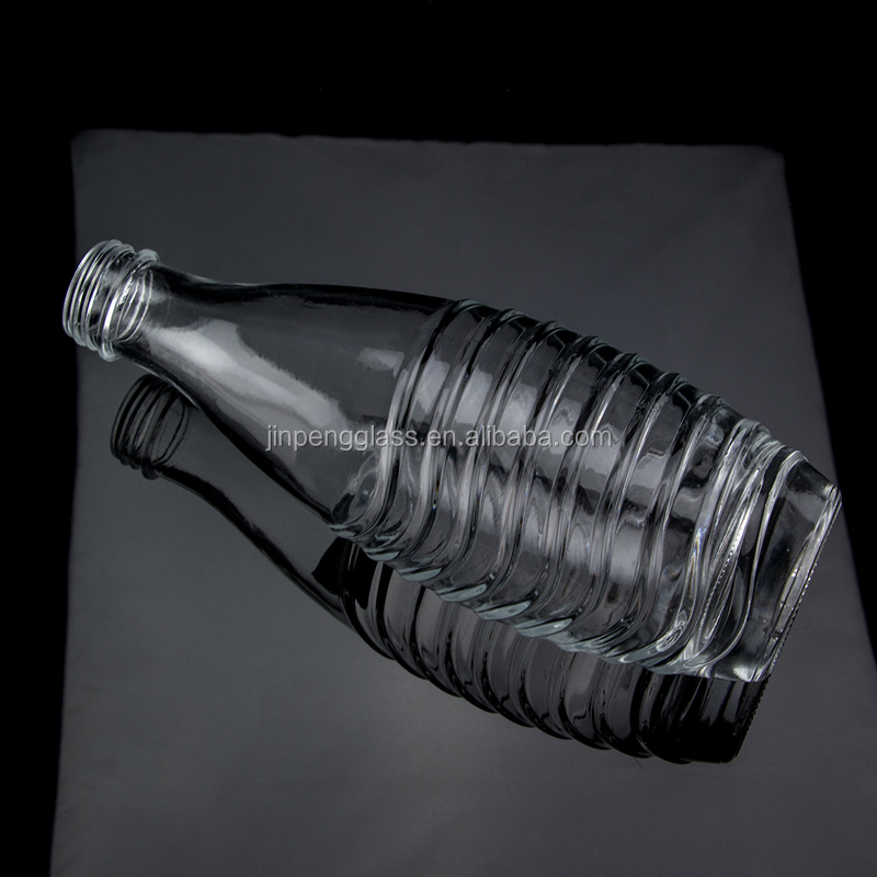 Vodka Glass Collar 750ml 1000ml Clear Flint Gin Rum Champagne Tequila Whisky Bottle