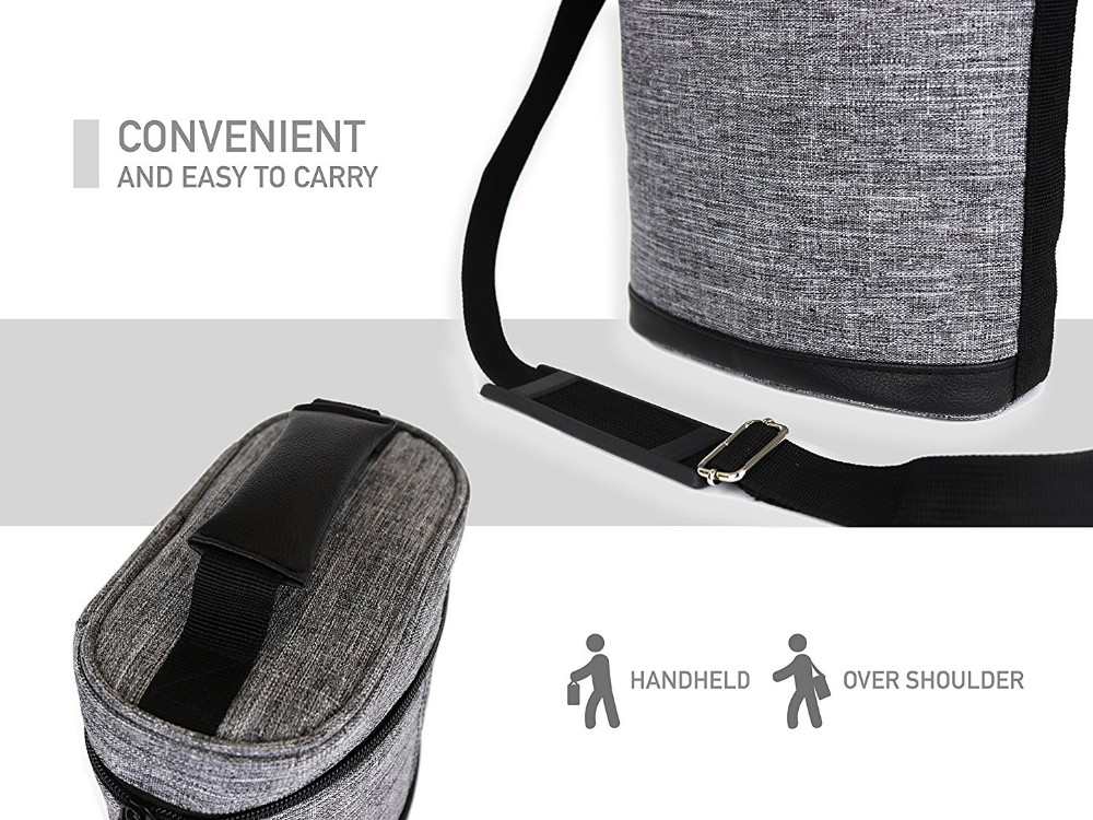 Premium Insulated Wine Bag Elegant Wine Carrying Tote Extra Protection