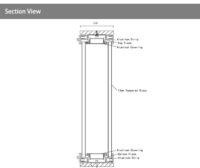 Panorama Glass Partition Room Divider Adjustable Full Height Partition System