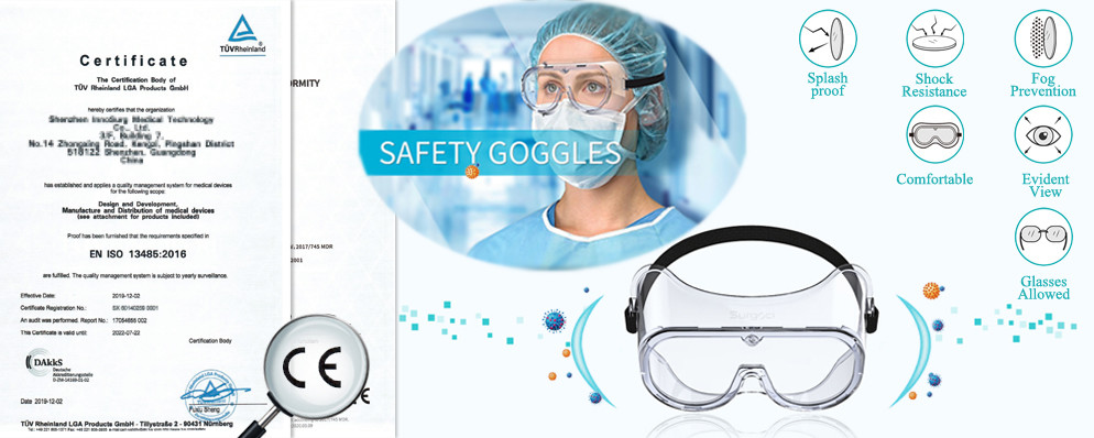 Anti Splash OEM FDA Chemical Protective Goggles