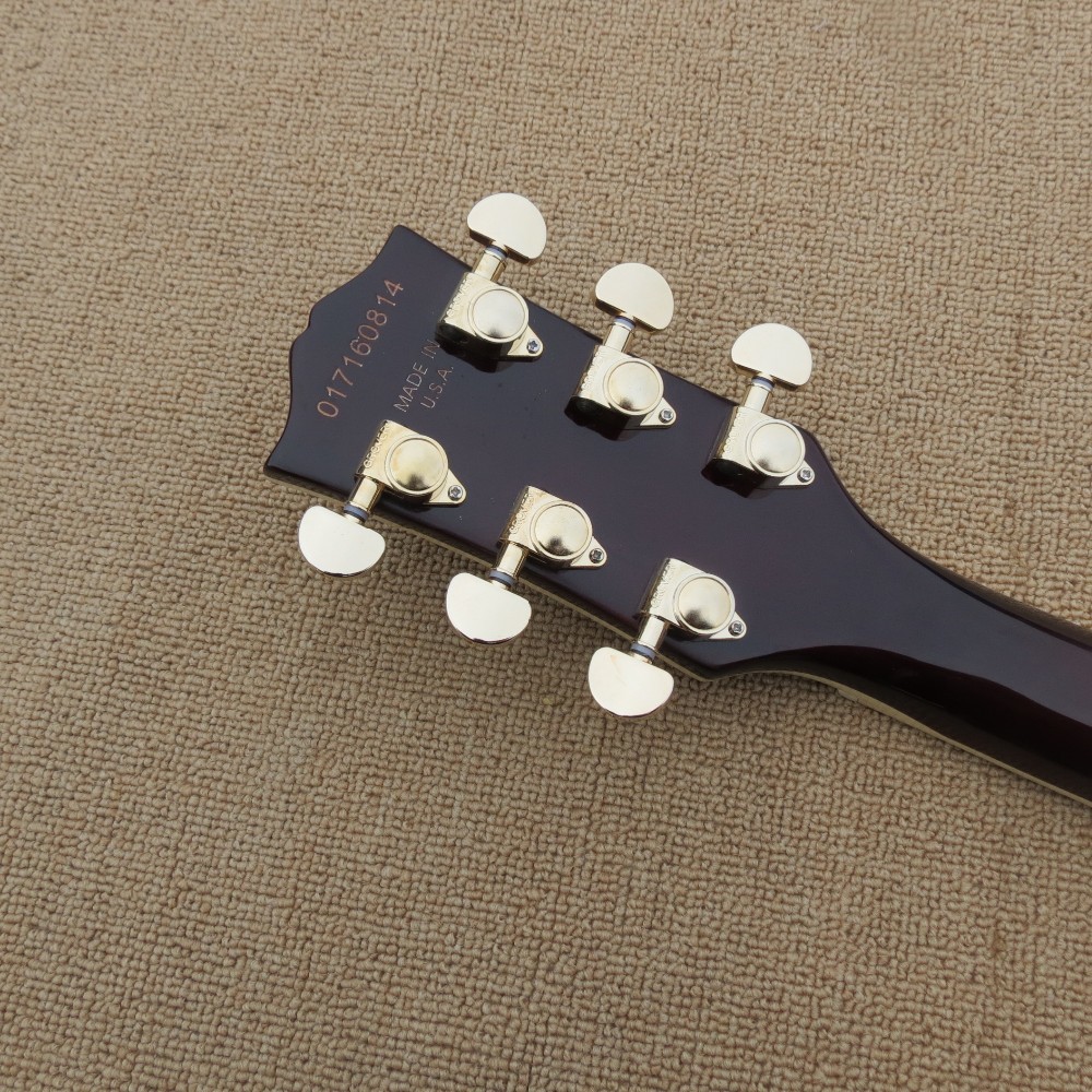 Hot Selling China L5 Electric Guitars Tiger Flame Finish