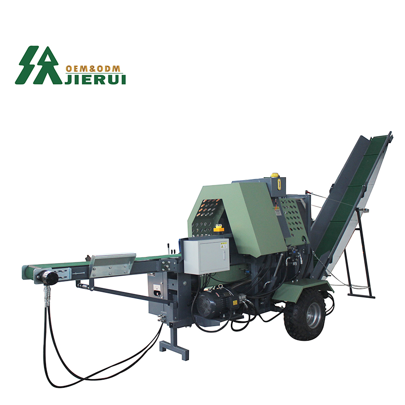 Automatic Firewood Processor Electric Motor Wood Splitter For Construction Works