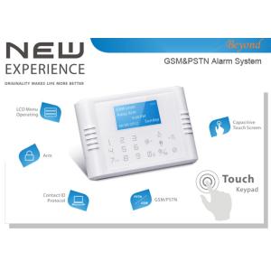 Quad-Band GSM&PSTN Dual Network Touch Keypad LCD Wireless 868Mhz House Alarm System