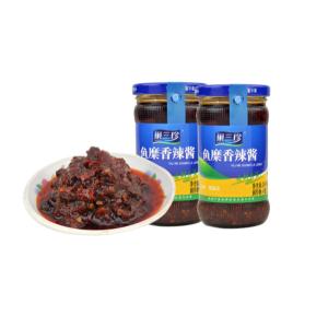 Seasoning Fish Chili Sauce with 240g Capacity Glass Bottle Packing