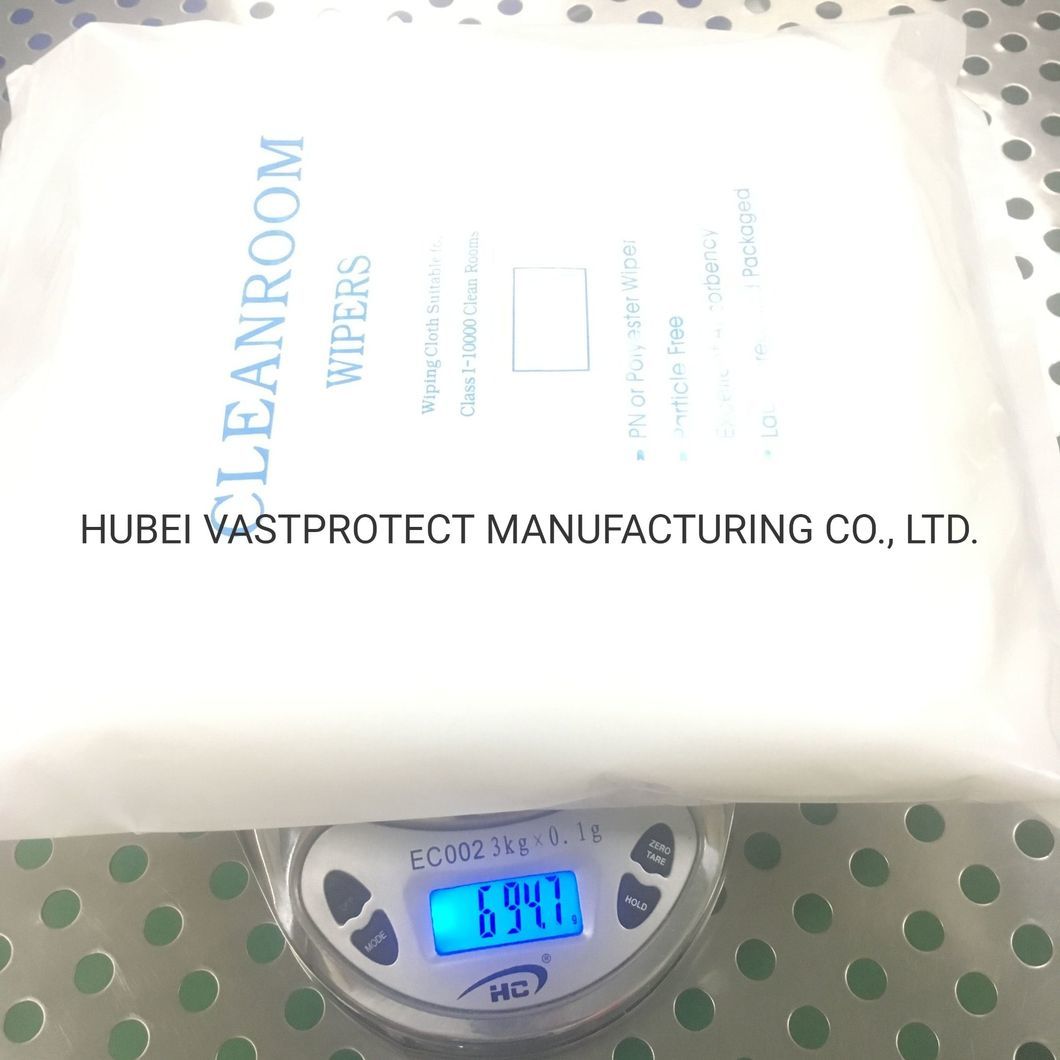 Lint Free 100% Polyester Microfiber Cleanroom Wipers for SMT Production Line