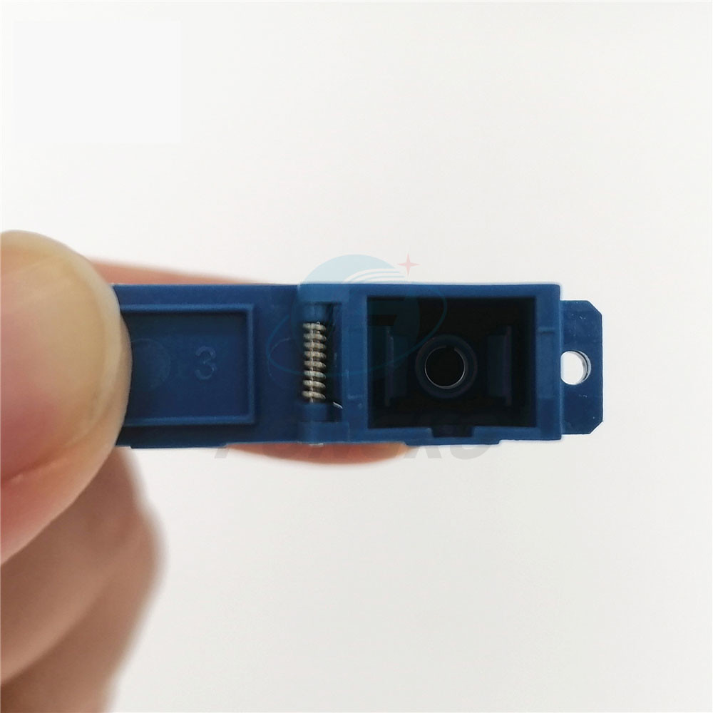 SC/UPC Blue Shell Simplex Adapter With Auto Shutter SM SC Fiber Optic Adapter