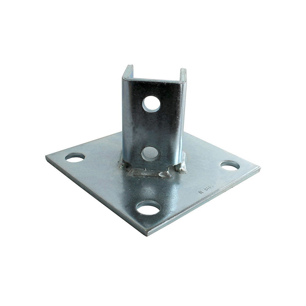 6mm Galvanized Finish Low Carbon Steel Brackets Cast Post Bases