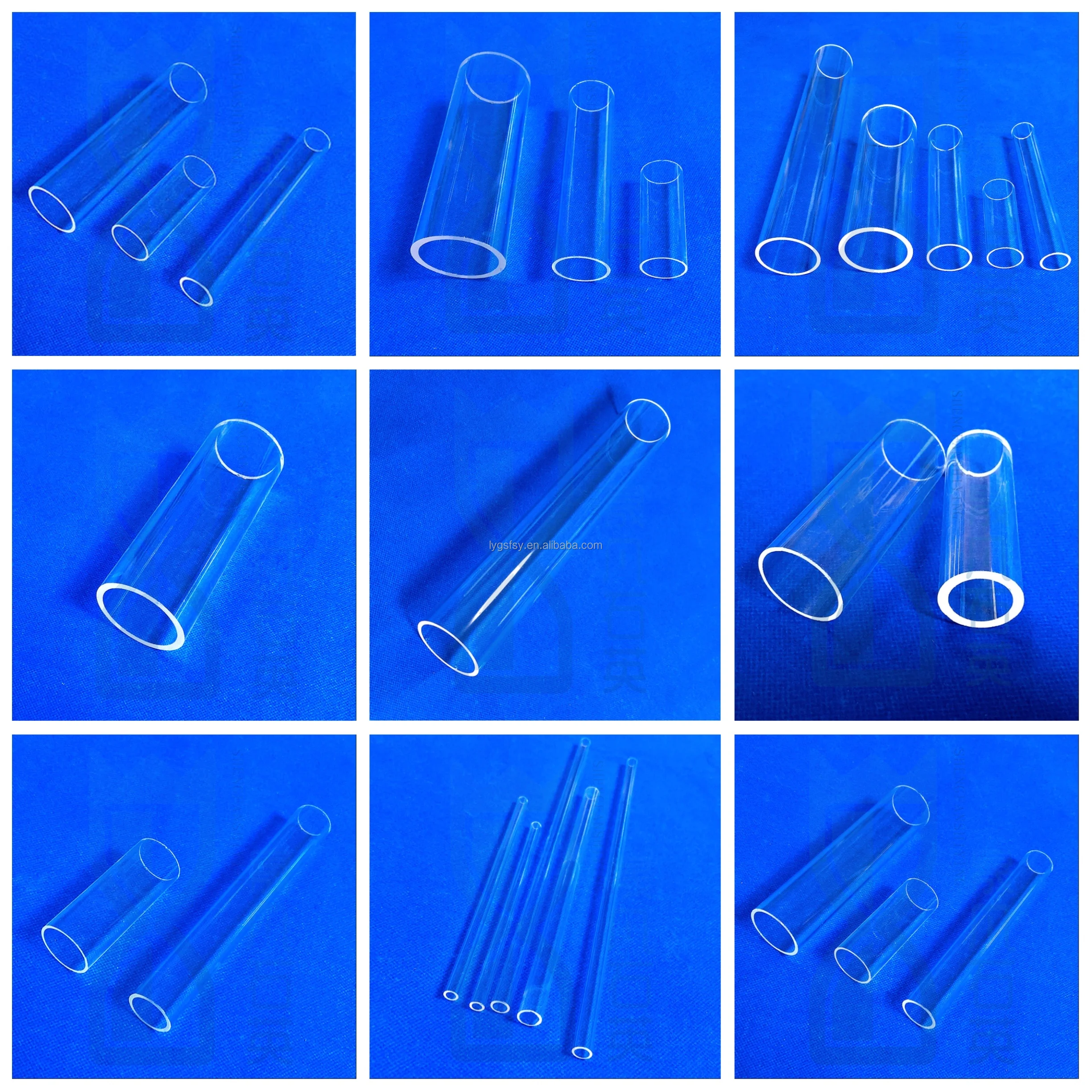 Factory Custom High Temperature Furnace Quartz Glass Tube