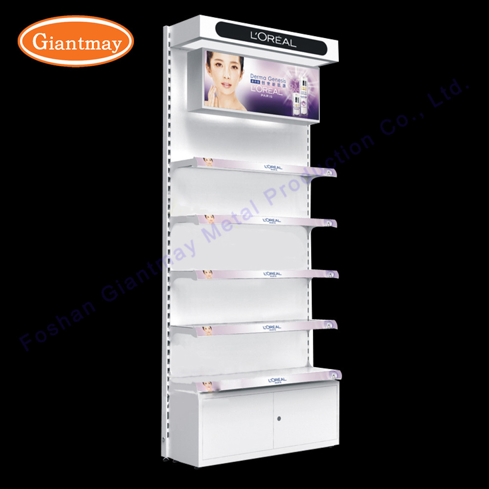 Loreal Cosmetic Rack Store Exhibition Makeup Display Stand
