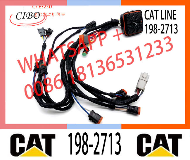 198-2714 198-2713 Excavator Parts Engine Harness For E324D E325D E329D C7 Wiring Cable