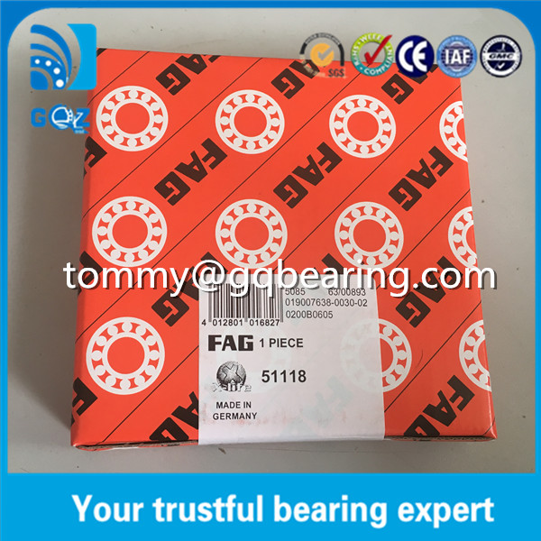51118 Single Direction Thrust Ball Bearing With Seat Washers 90*120*22mm
