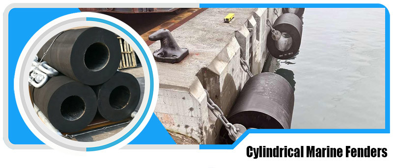 500×1000mm Cylindrical Fender High Rebound UV Resistant Easy Fit