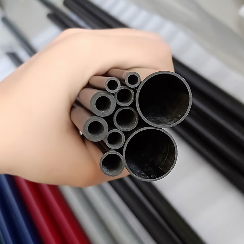 3K Filament Winding Round Carbon Fiber Pipe High Modulus