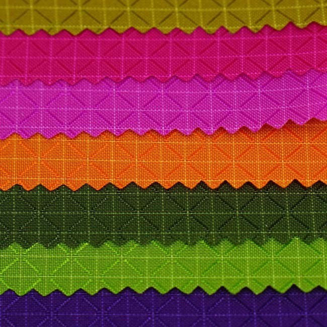 Diamond Lattice Nylon Waterproof Oxford Cloth Plain Matrix For Woven Durable Bag