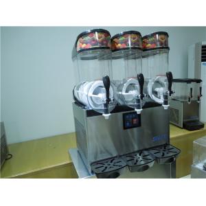 Commercial Grade Slush Machine , Frozen Drink Maker Machine 3x12L Output