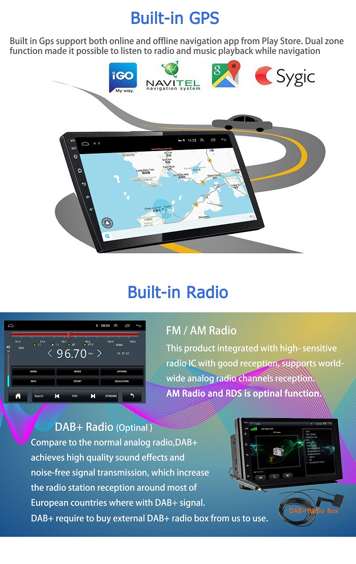 Best Price 7 inch Hifi Car Stereo 1G Ram 16G Rom Android Car DVD Player