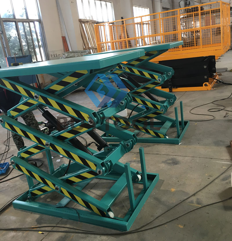 Triple Scissors Heavy Duty Hydraulic Lift Table 2 Ton 500 Lbs Height 3000mm