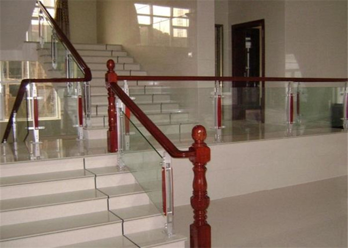 Tempered PVB Laminated Glass Low Visible Distortion For Fence / Balcony