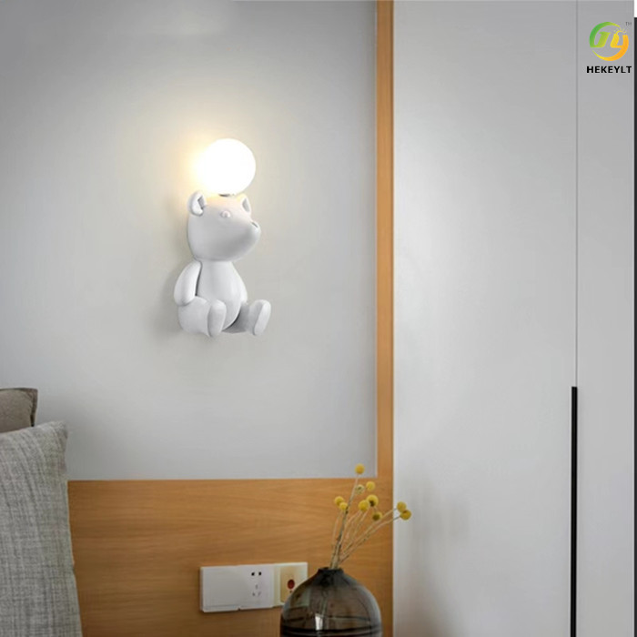 G4 Bedroom Modern Wall Lamp Bear Monkey Cartoon Decorative