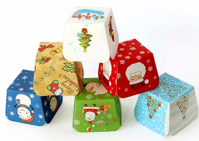 Wholesale custom Paper Cookies packing Cake Box with PVC window,Wholesale Plastic Square Birthday Wedding Packaging Clea