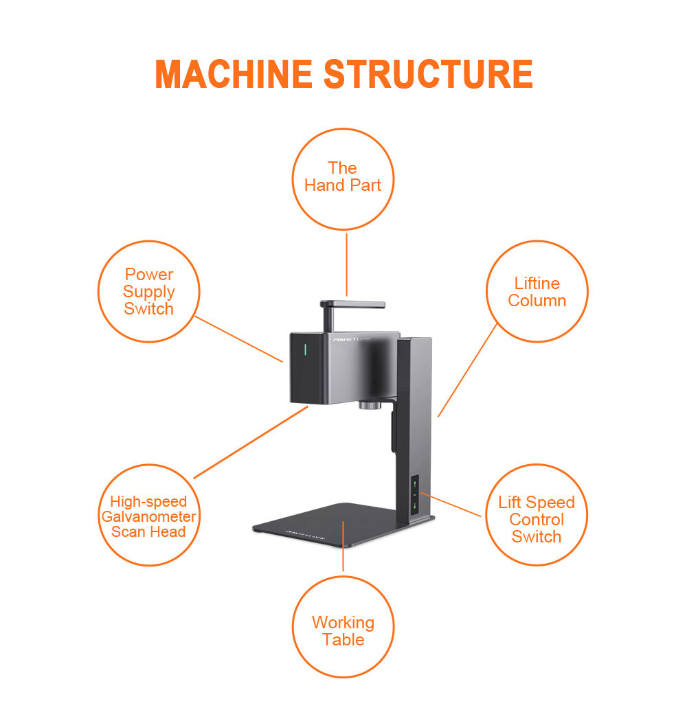 5W Desktop Mini Laser Engraving Machine For Metal Copper Stainless Steel Leather Wood