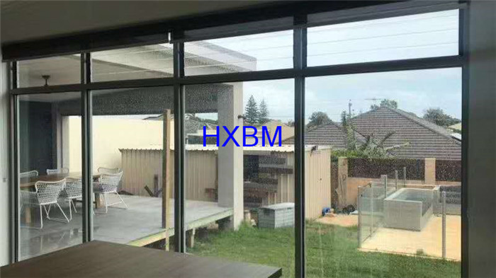 European style double glazed powder coated aluminium sliding glass doors for commercial project