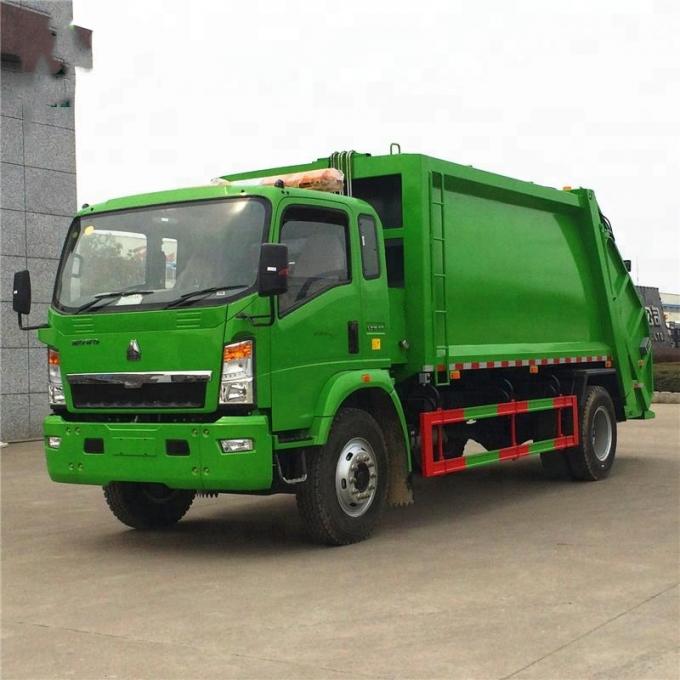 4x2 6 Tires Compressor Garbage Truck Of Sinotruk Howo7 8M3-10M3