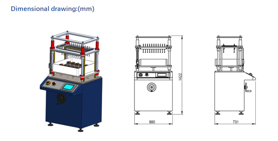 12 Key Test Pattern Continuous High-speed Button Testing Machine For 460x320mm Measurement Scope
