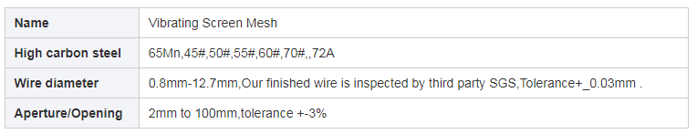 High Tensile Stainless Steel Slot Weaving Crimped Wire Mesh For Mining Sieve Screen Mesh