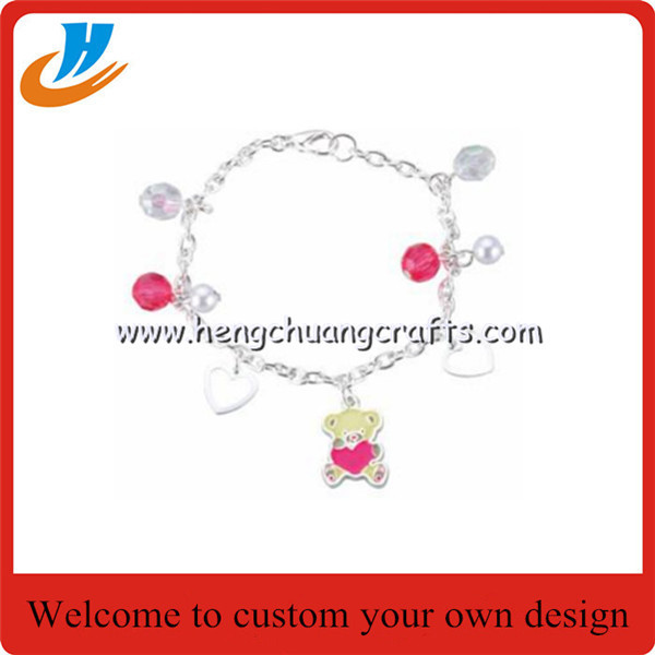 Metal Crafts factory custom New Item Crystal Pendant Fashion Jewelry Earring Bracelet Necklace,soft enamel process