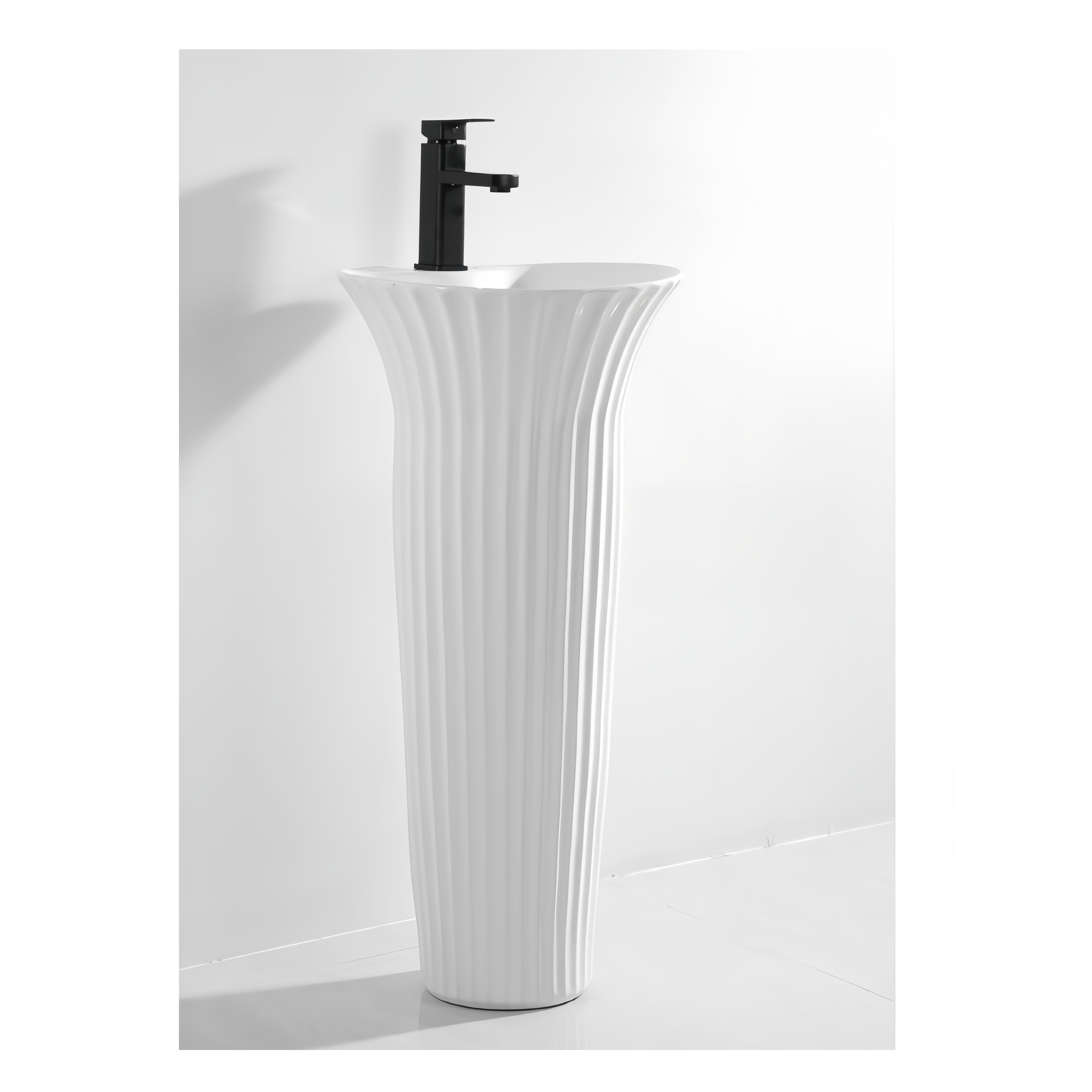 Dual-Flush Pedestal Basin with Environmental Glaze The Ultimate Cleaning Solution
