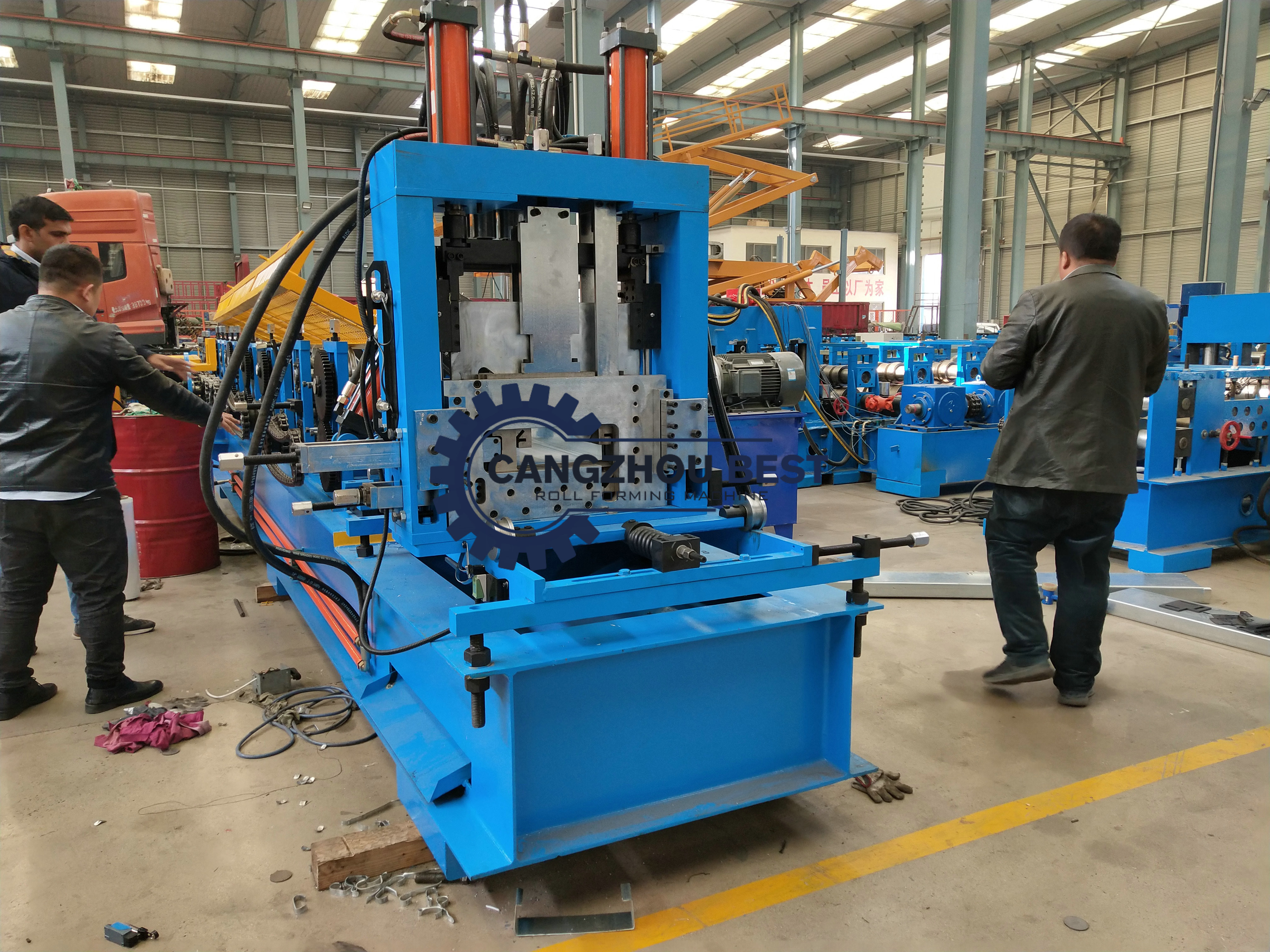 Automatic Roll Forming Machine C And Z Purlin Steel Channel Quick Change