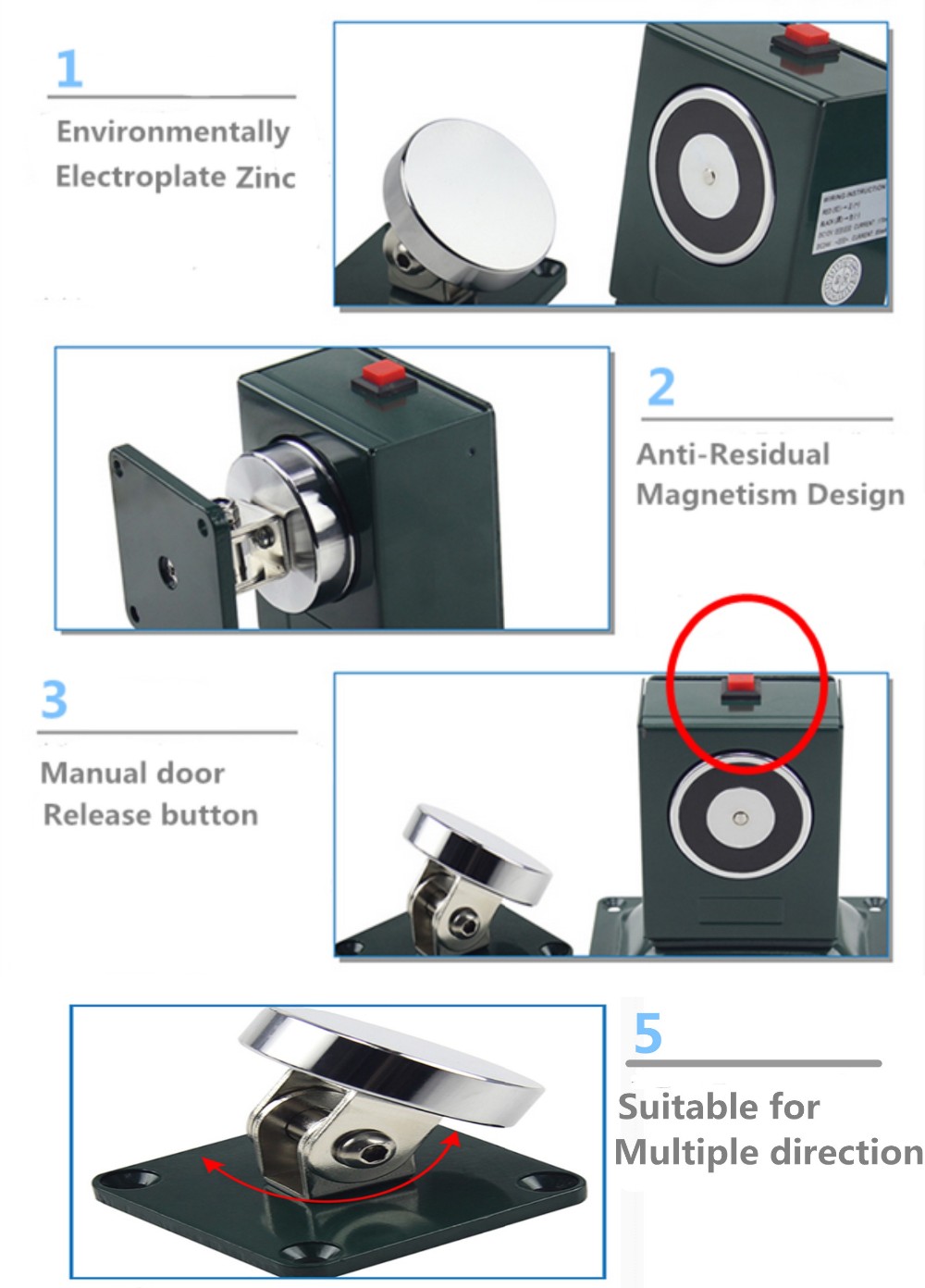 ViANS Best Selling adjustable electric magnetic door opening holder