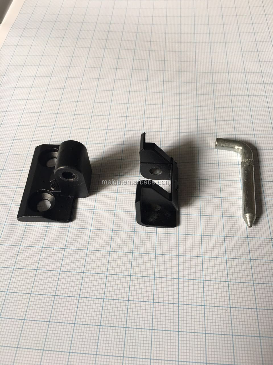 Detachable Mechanical Concealed Cabinet Hinges Black Powder Coated