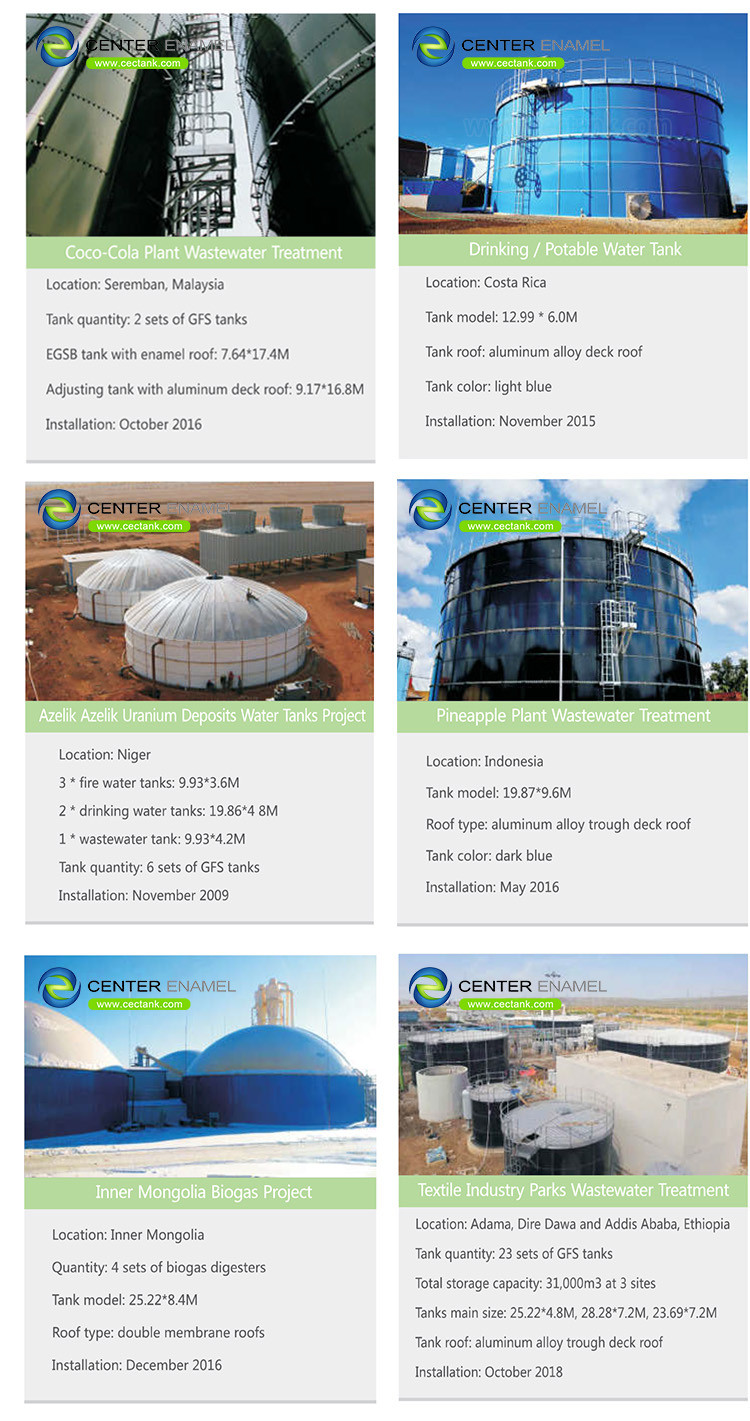 18000m3 Sewage Storage Tank For Municipal Project Managers Supervisors