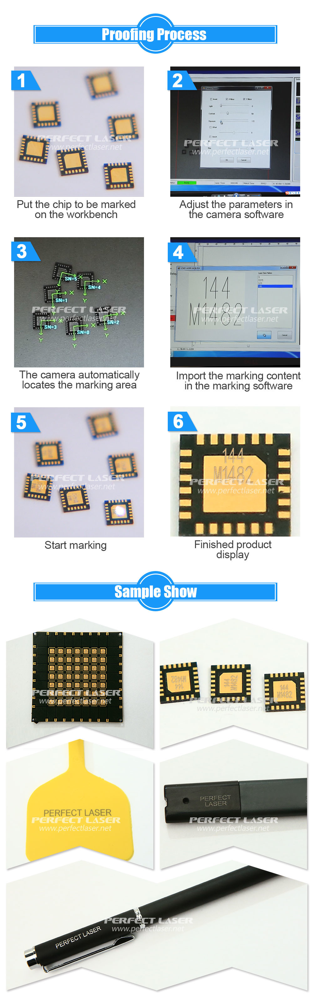 20w 30w 50w Metal Engraving Laser Machine Mopa Raycus Max IPG CCD AC110V