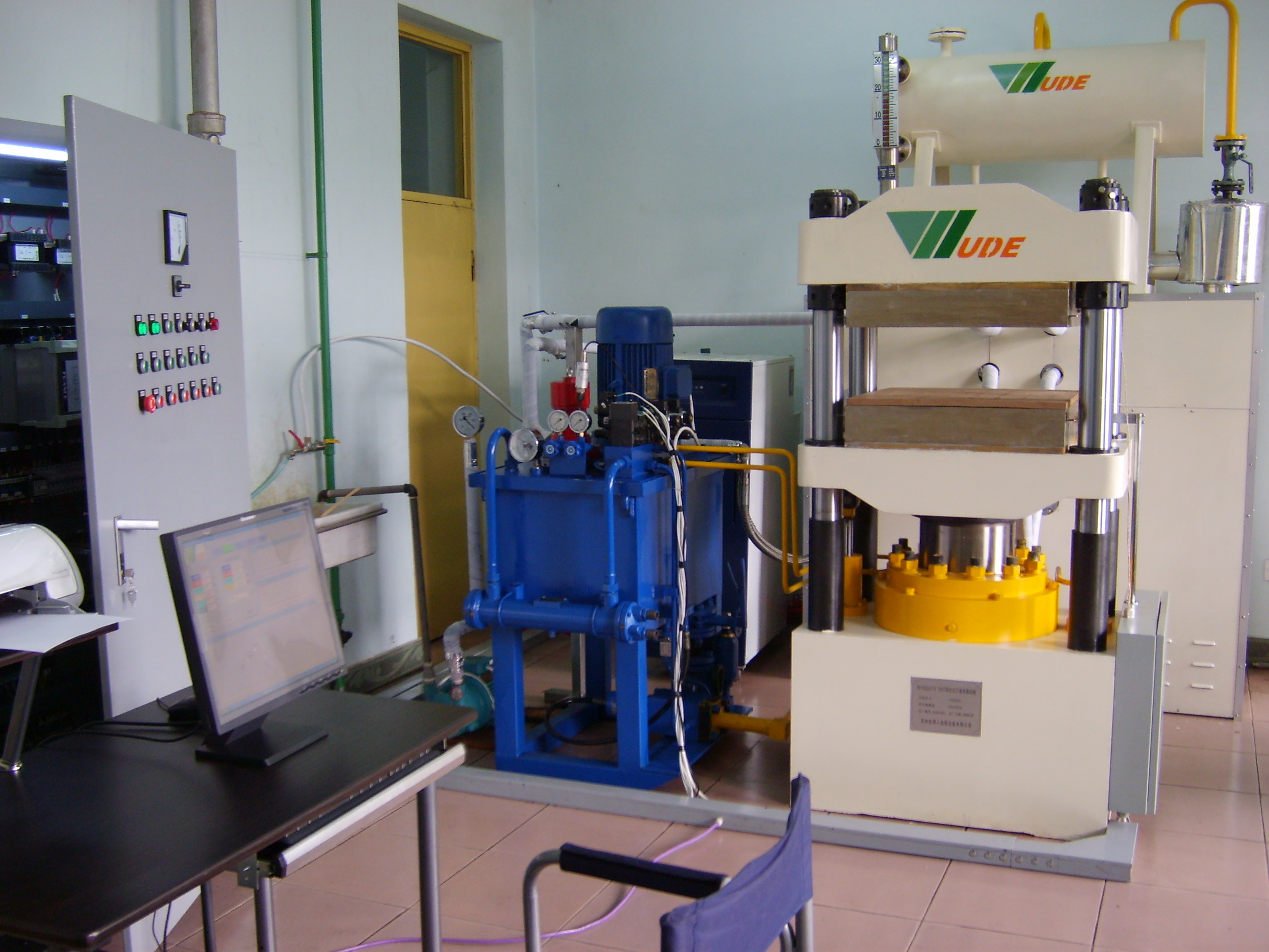 Impregnating Paper Laboratory Press Machine , Laboratory Hydraulic Press For Research