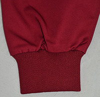Breathable Custom Protective Work Clothing Long Sleeve Red Color Ribbing Cuff