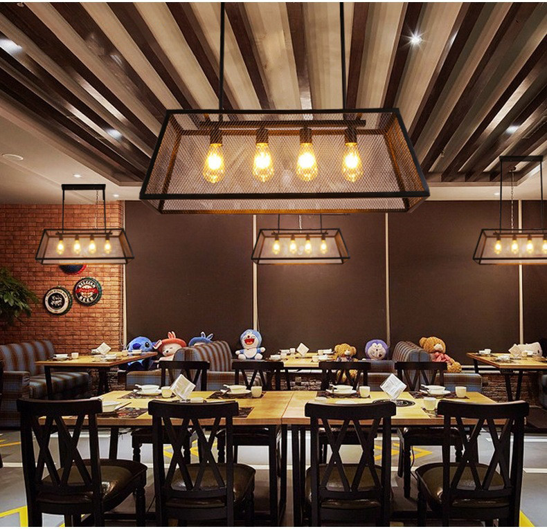 Nordic Industrial Restaurant Chandelier Retro Loft Bar Restaurant Shop industrial lighting(WH-VP-209)