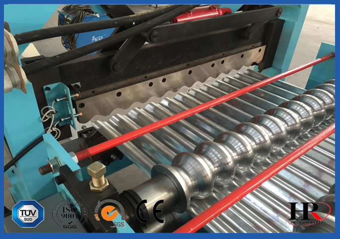 Durable Roofing Corrugated Sheet Roll Forming Machine High Speed For Roof Panel
