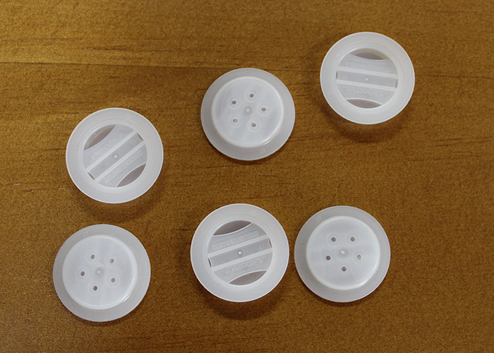 PE Food Grade Small Plastic One Way Valve For Ground Coffee Packaging