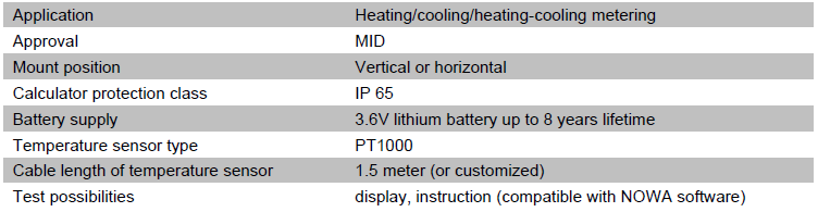 1.5M Cable IP65 Vertical Optical MID DN15 Ultrasonic Heat Meter