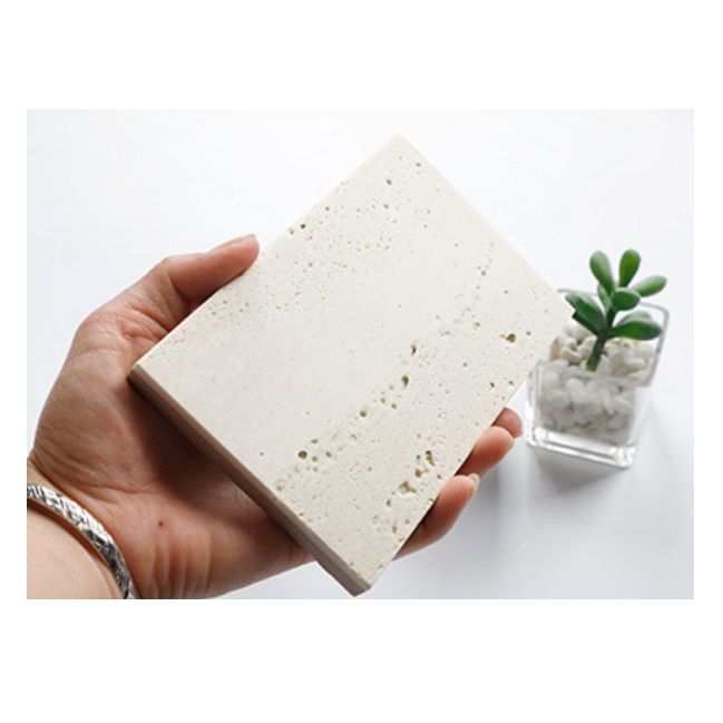 800 X 800mm Big Floor Indoor Stone Soft Ceramic Tile Beige Travertine Floor Tile