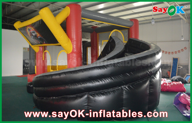 Commercial Inflatable Slide 4 X 6m Or Customized Size Inflatable Bouncy Jumping Toy Castle Water Slide For Kids
