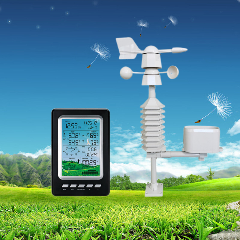 Customized Support Digital Wireless Automatic Weather Station With Multiple Outdoor Sensors