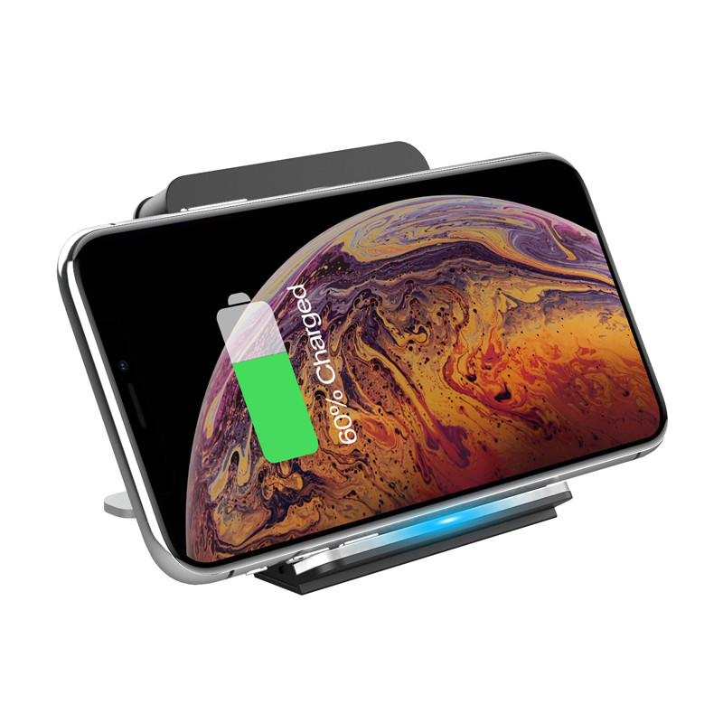 Baby Square Phone Qi Wireless Charging Stand Aluminum 10W 7.5W Fast Charge