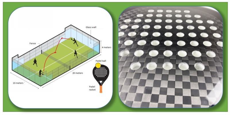 PU Beach Paddle Ball Racket Carbon 12k Paleta De Padel