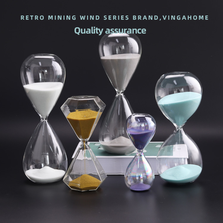 1 3 5 Minutes Glass Hourglass Tea Timer Country / Traditional Style