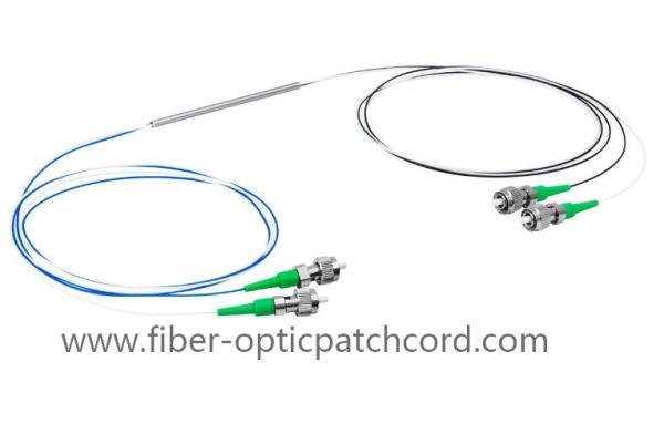 980/1550 WDM PM Miniaturized Single Mode Fiber Optic Patch Cord 2*2 Coupler FC